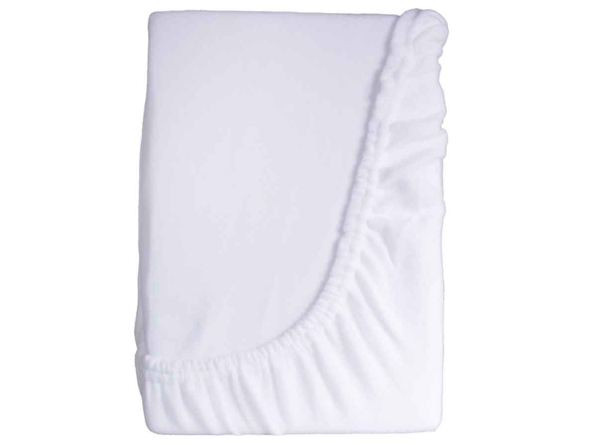 DoubleDry Molton 90 x 200 cm hoeslaken - basic wit