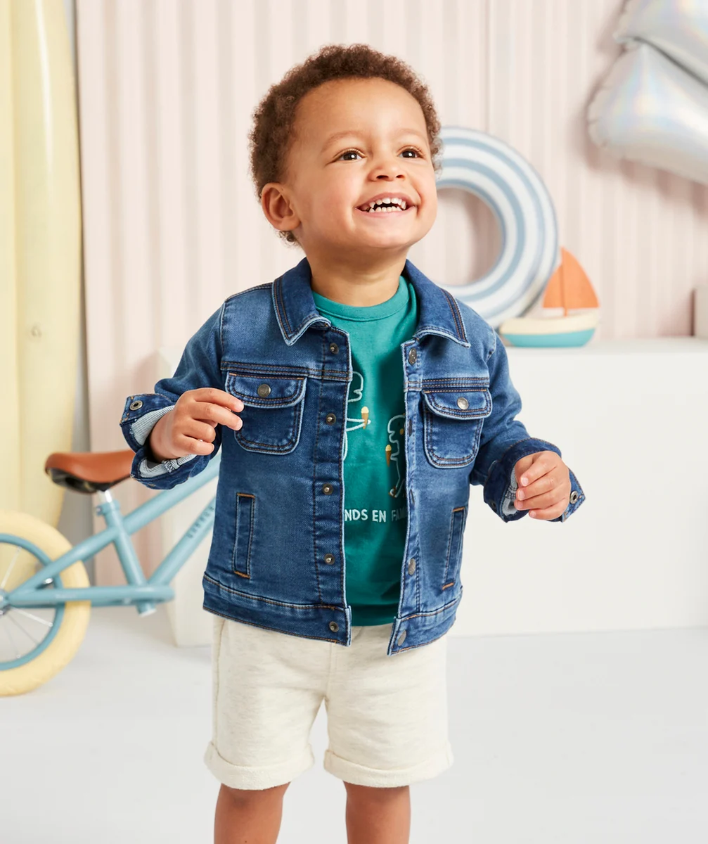 VESTE EN JEAN BÉBÉ GARÇON LOW IMPACT