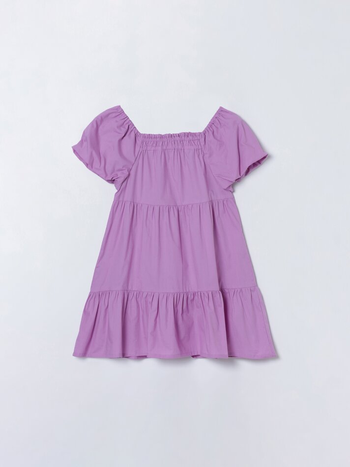 Vestido de popeline - Roxo