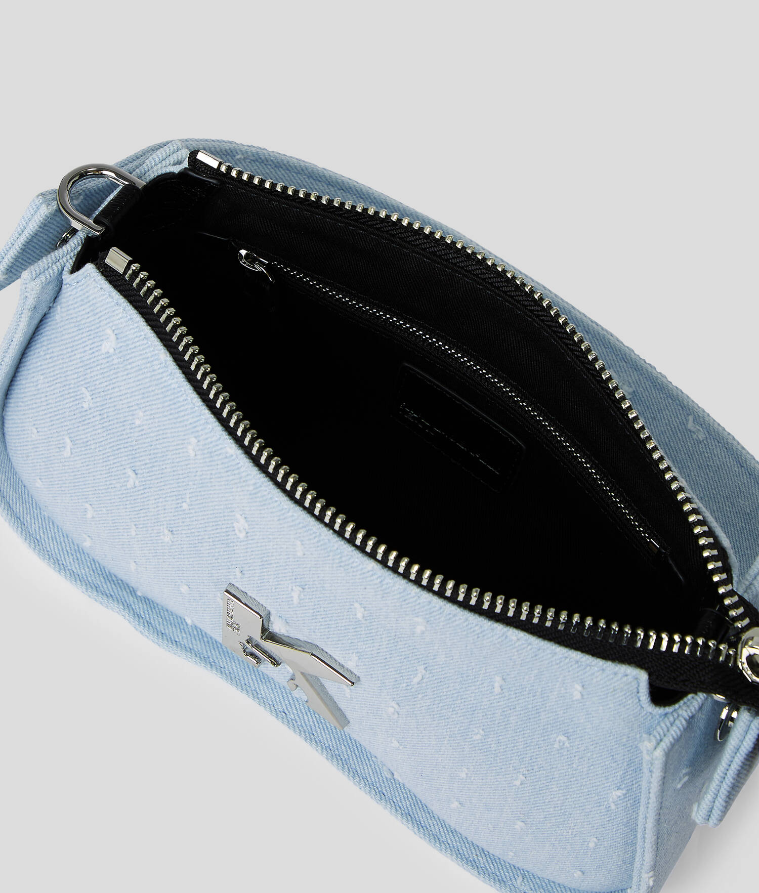 SAC AVEC ANSE EN BOUCLÉ STYLE LUNETTES DE SOLEIL - Boucle bleue lavée
