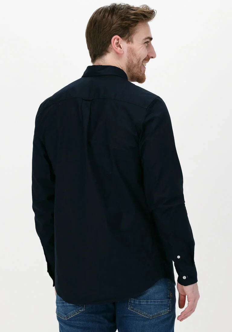 SCOTCH & SODA donkerblauwe scotch & soda casual overhemd regular fit shirt