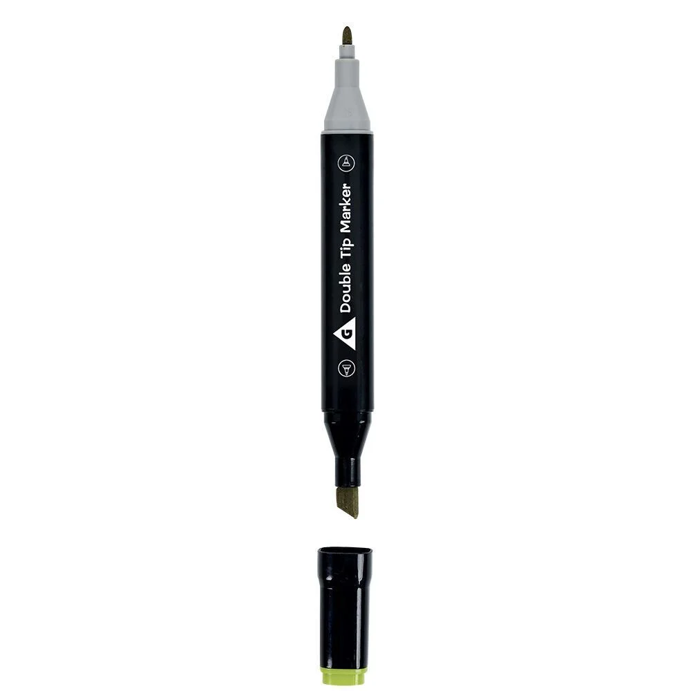 Lot de 36 marqueurs à base d'eau double pointe plastique noir + 3 ans