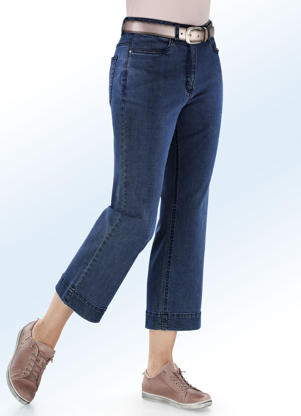 Jeans-Culotte in 5-Pocket-Form