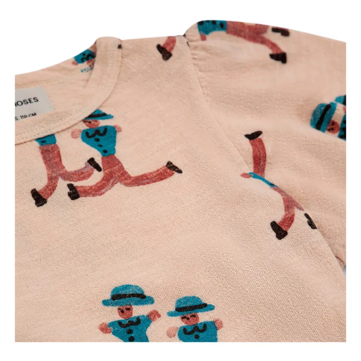 Bobo Choses T-Shirt Manches Ballon Coton Bio Personnages | Rose pâle