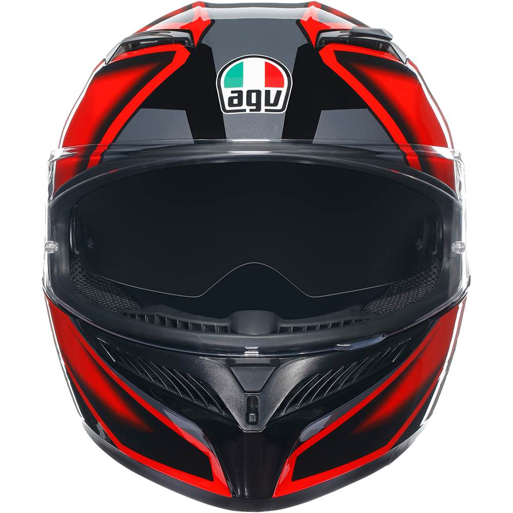 AGV - Casque K3 Compound Noir / Rouge