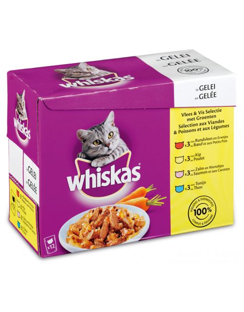 Whiskas Multipack Maaltijdzakjes Adult - Kattenvoer