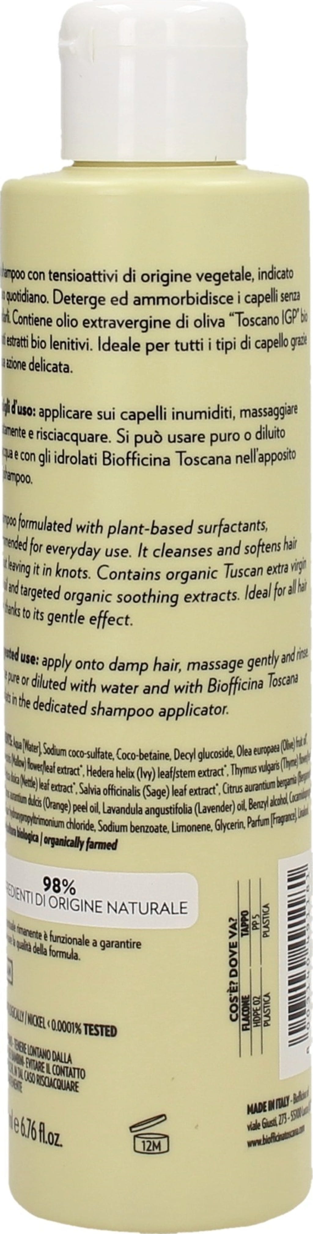 Biofficina Toscana  Mildes Shampoo, 200 ml