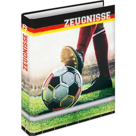 RNK Verlag Zeugnisringbuch “Fußballfieber” für DIN A4, 4-Ring