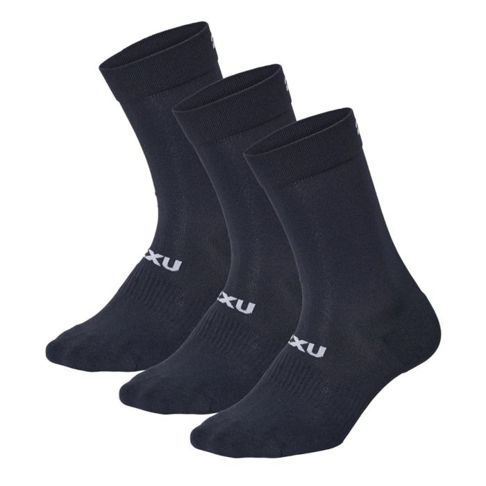 2XU Unisex Strømper Crew Socks 3 Pack Sort