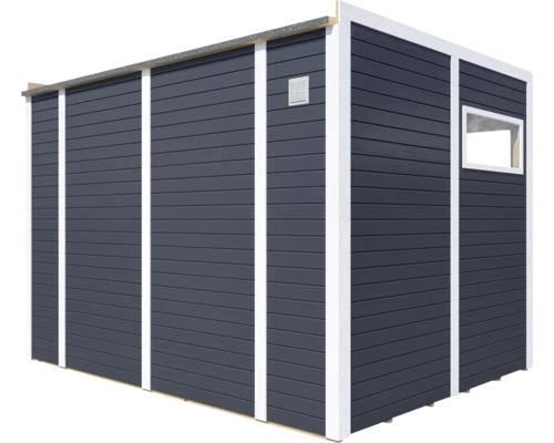 Cubo 3 tuinhuis met vloer, 337 x 240 cm, antraciet