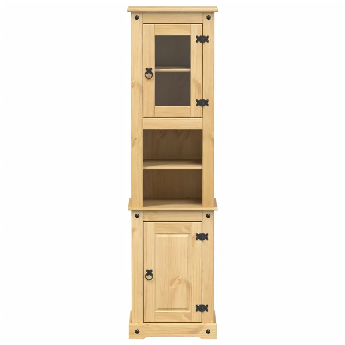 vidaXL Armoire Salle De Bain Corona - Bois De Pin Massif