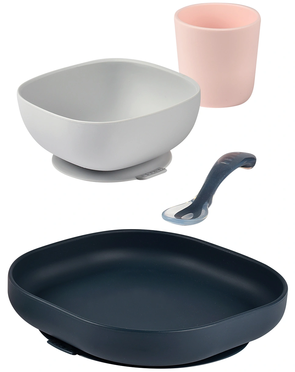 Silikon-Geschirrset BIG MEAL 4-teilig in nightblue