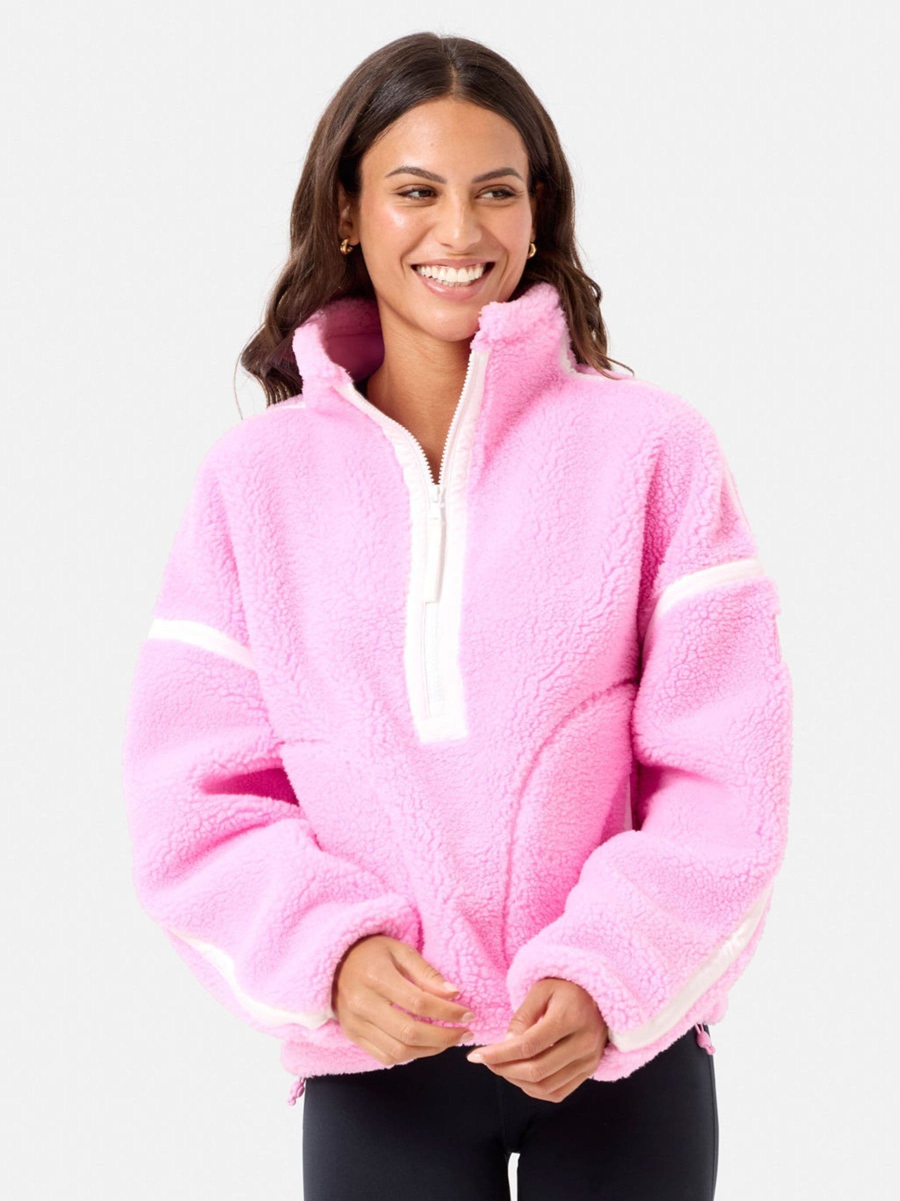 Roze - Gym + Coffee Industry Half Zip Fleece