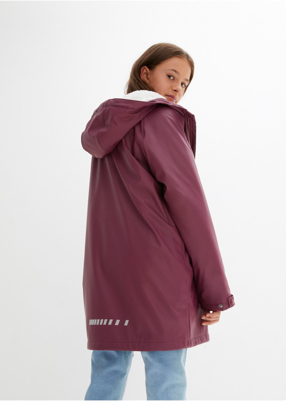 Veste imperméable thermo enfant avec maille peluche