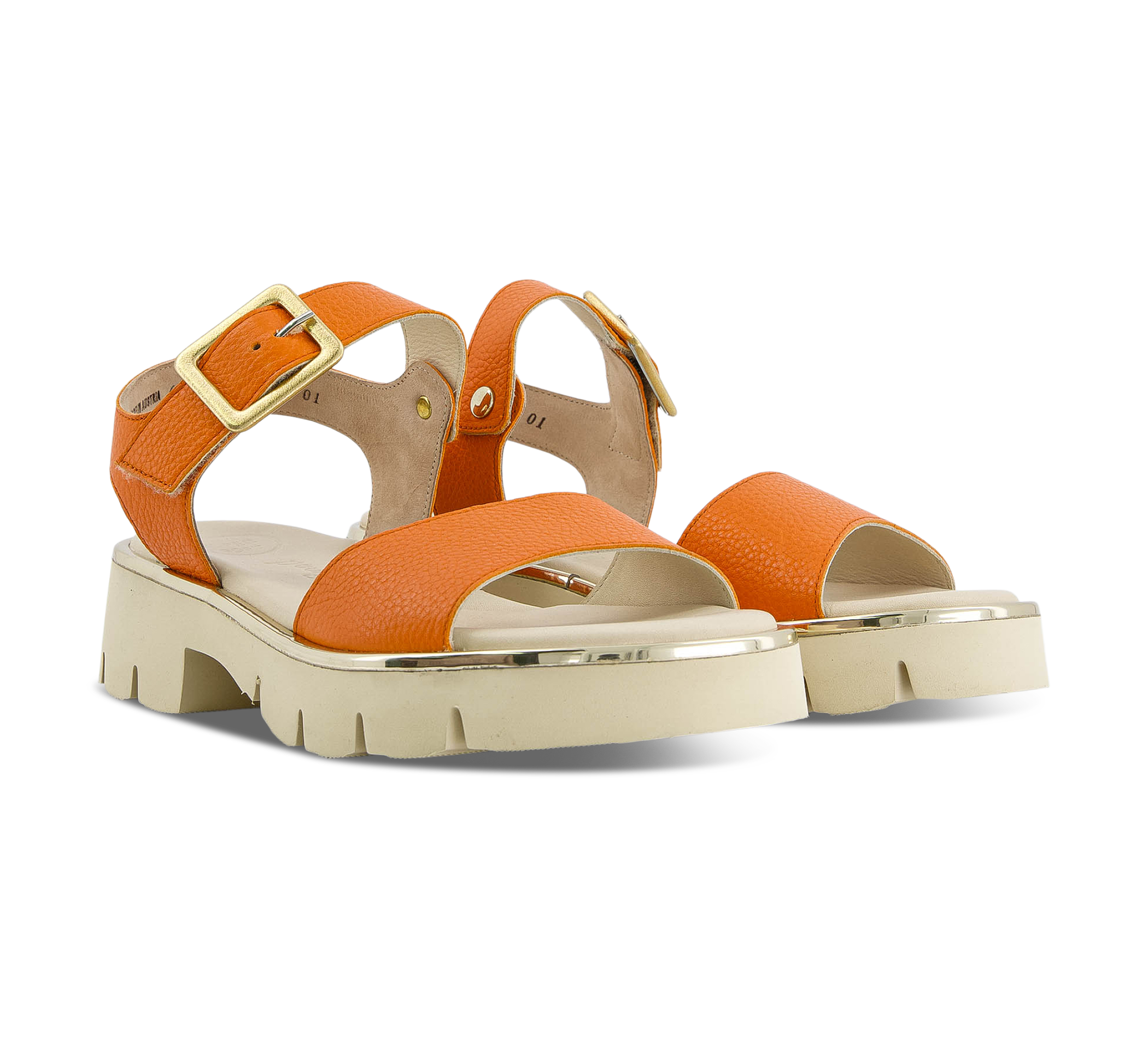 Paul Green Riemchensandalen orange
