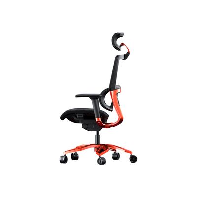 Fauteuil gamer ARGO - accoudoirs réglables - appui-tête intégré - noir/orange