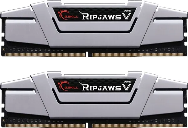 G.Skill Ripjaws V - DDR4 - sæt - 16 GB: 2 x 8 GB - DIMM 288-PIN - 2666 MHz / PC4-21300 - CL15 - 1.2 V - ikke bufferet - ikke-ECC - strålende sølv