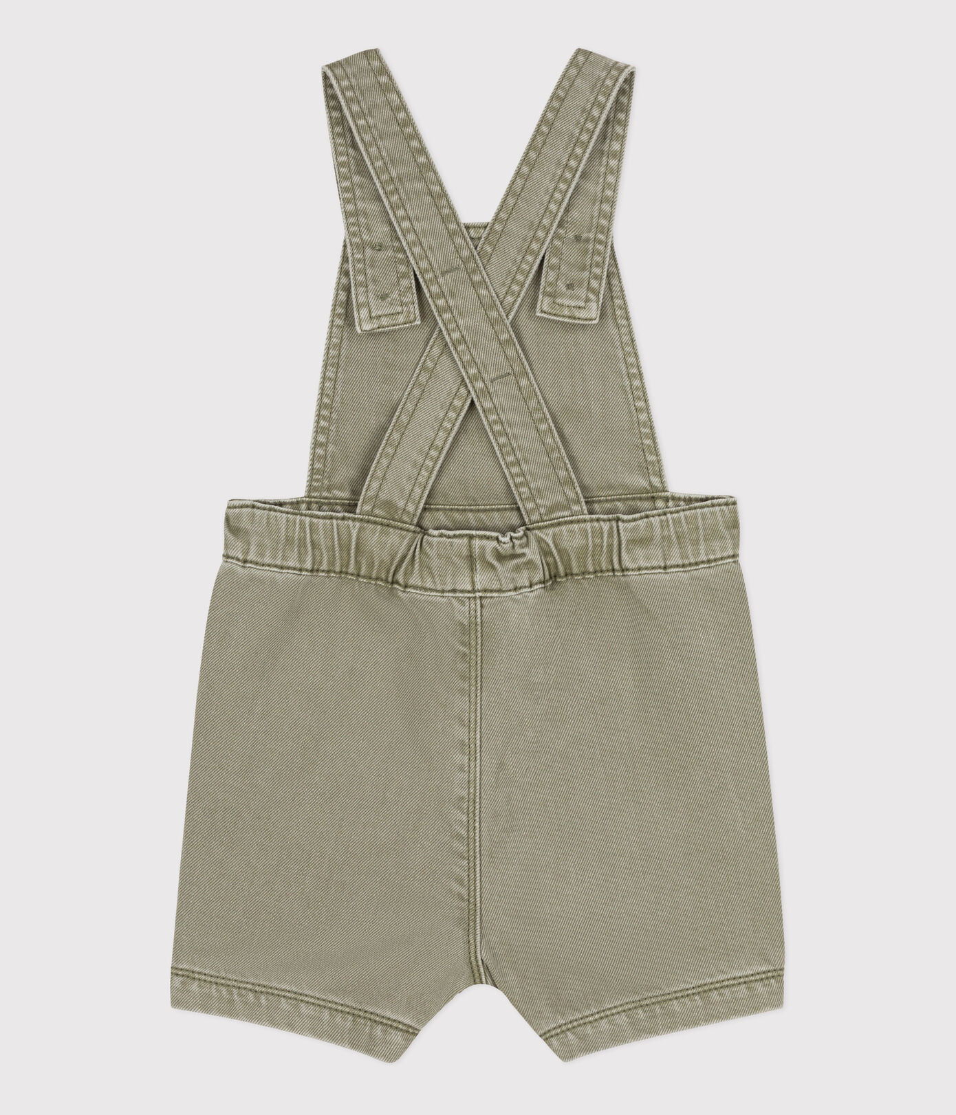 Salopette courte bébé en denim