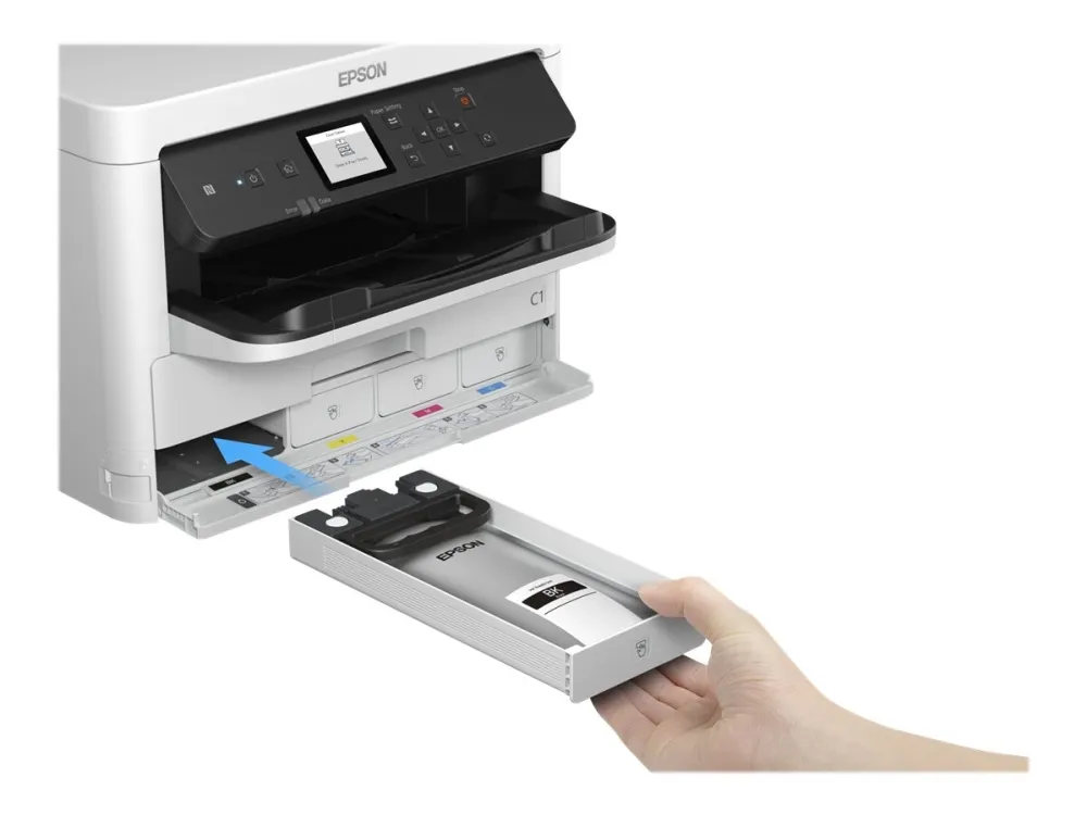Epson WorkForce Pro WF-C529RDW - Printer - farve - Duplex - blækprinter - A4/Legal - 4800 x 1200 dpi - op til 24 spm (mono) / op til 24 spm (farve) - kapacitet: 830 ark - USB 2.0, Gigabit LAN, Bluetooth, Wi-Fi(n), USB 2.0 vært