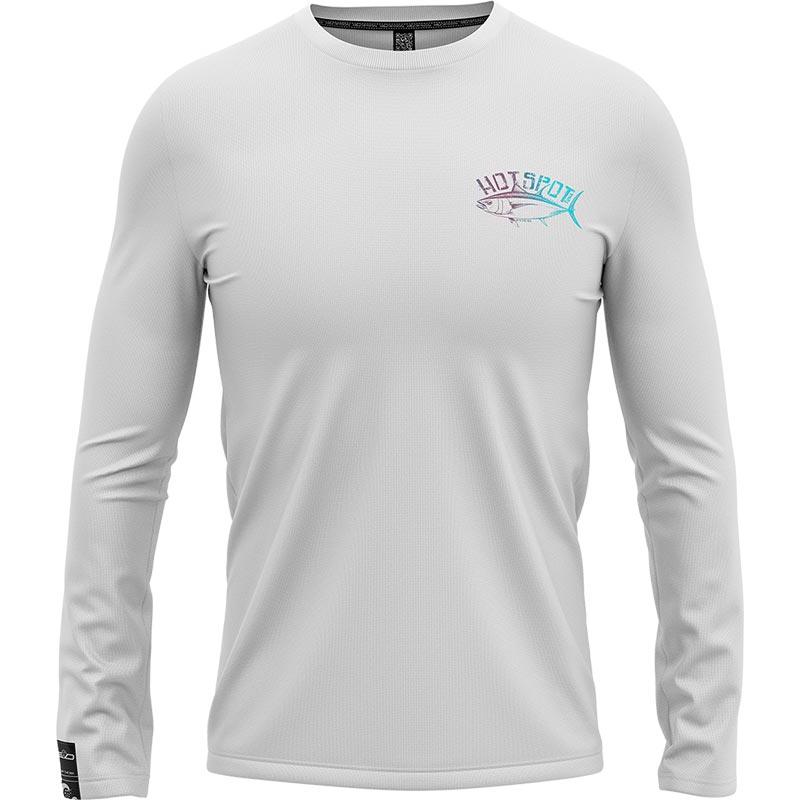 Tee Shirt Manches Longues Homme Hot Spot Design Tuna Long Sleeves - Gris Clair