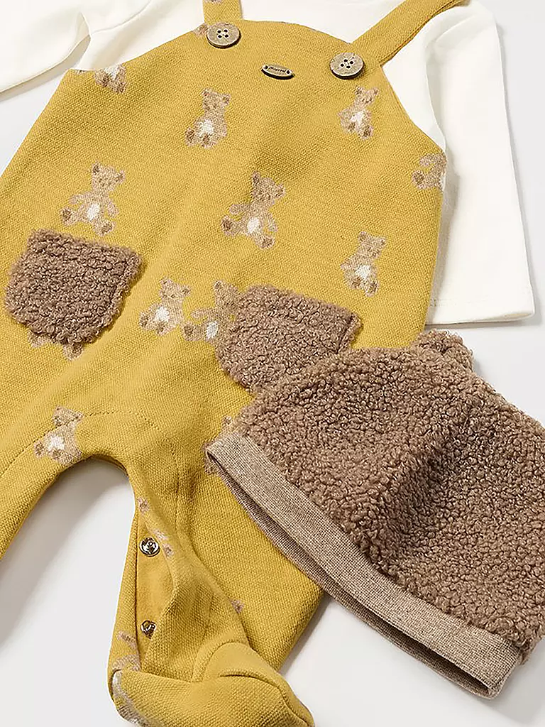 MAYORAL Baby Set 2-teilig Strampler und Haube gelb