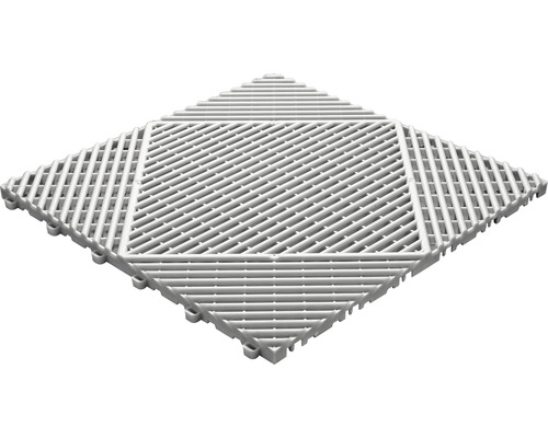 Florco Classic kunststof kliktegel, 40x40 cm, zilver