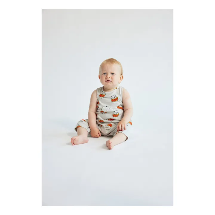 Bobo Choses Combinaison Coton Bio Tambours | Gris
