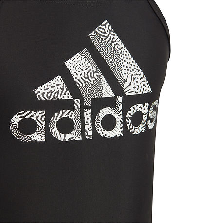 adidas Performance Badeanzug - Big Logo Anzug - Schwarz/Weiß