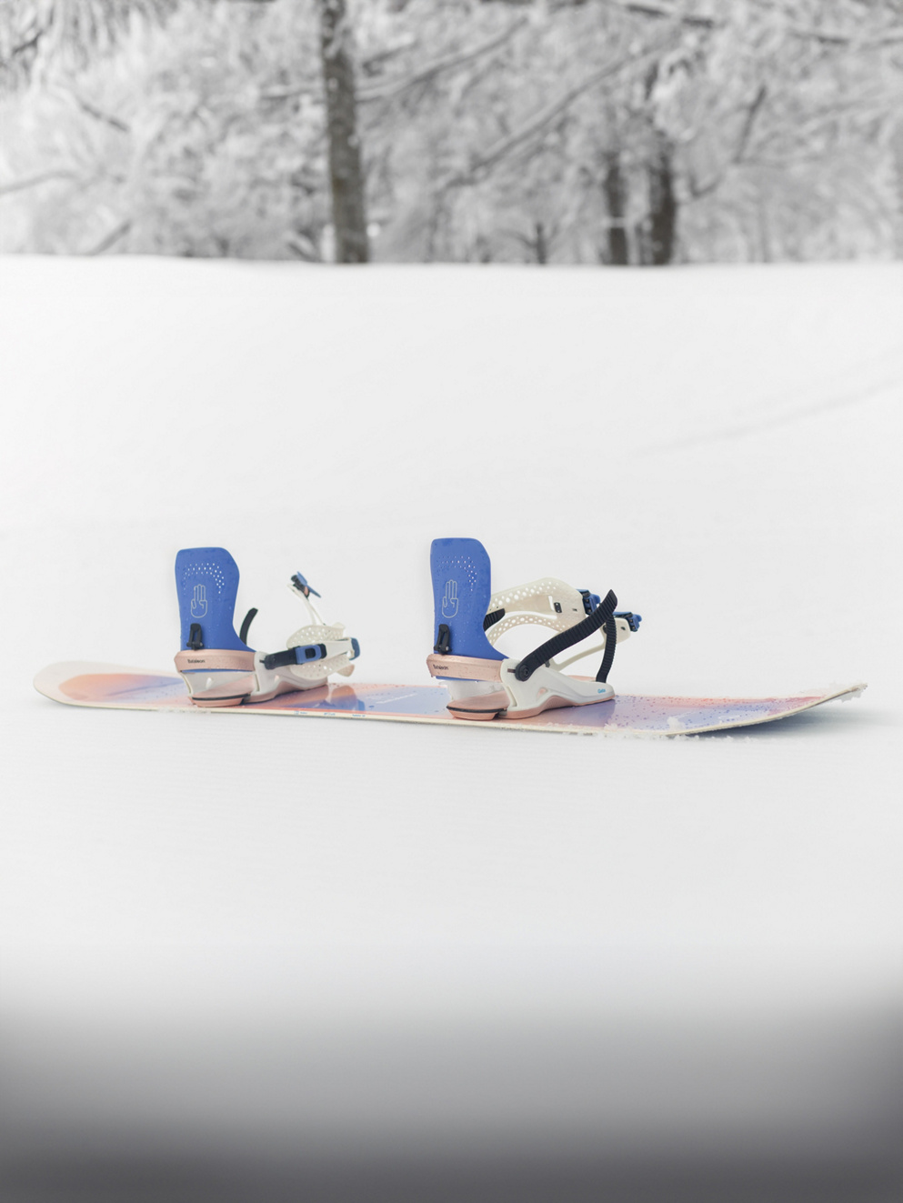 Bataleon Gata Heelwrap 2025 Snowboard Bindings lavender glacier gray
