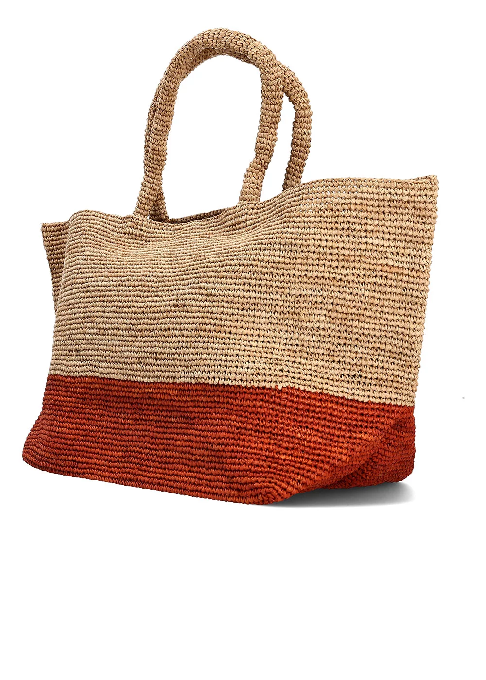 SHOPPING PHILIPPA BICOLORE BRIQUE