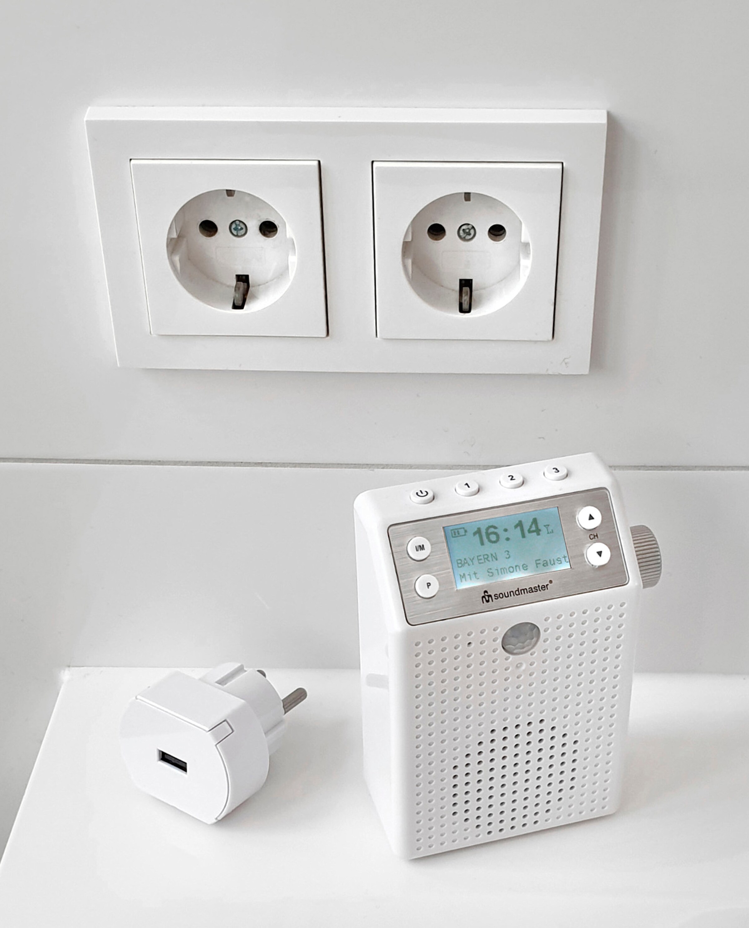 soundmaster Radio in weiß