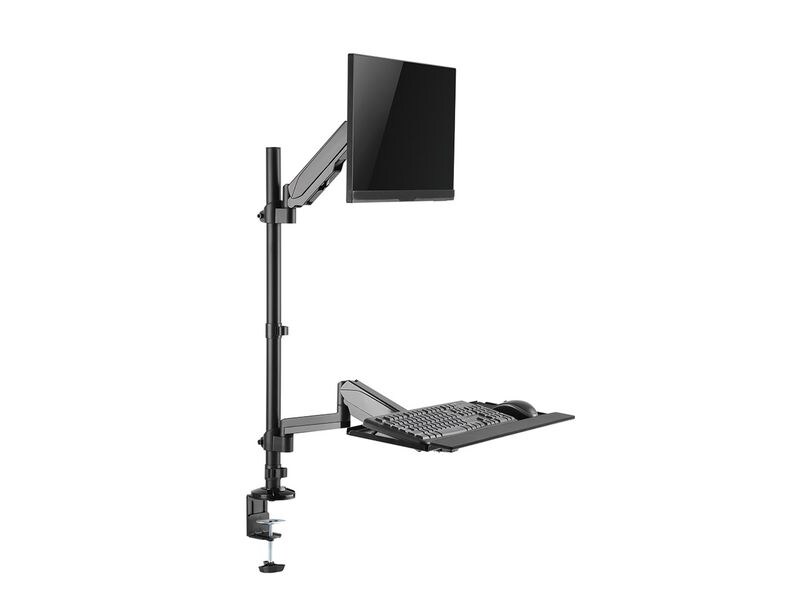 NEOMOUNTS Monitor-Standfuss DS90-325BL1 Schwarz Höhenverstellbarer Tischarbeitsplatz für 1732