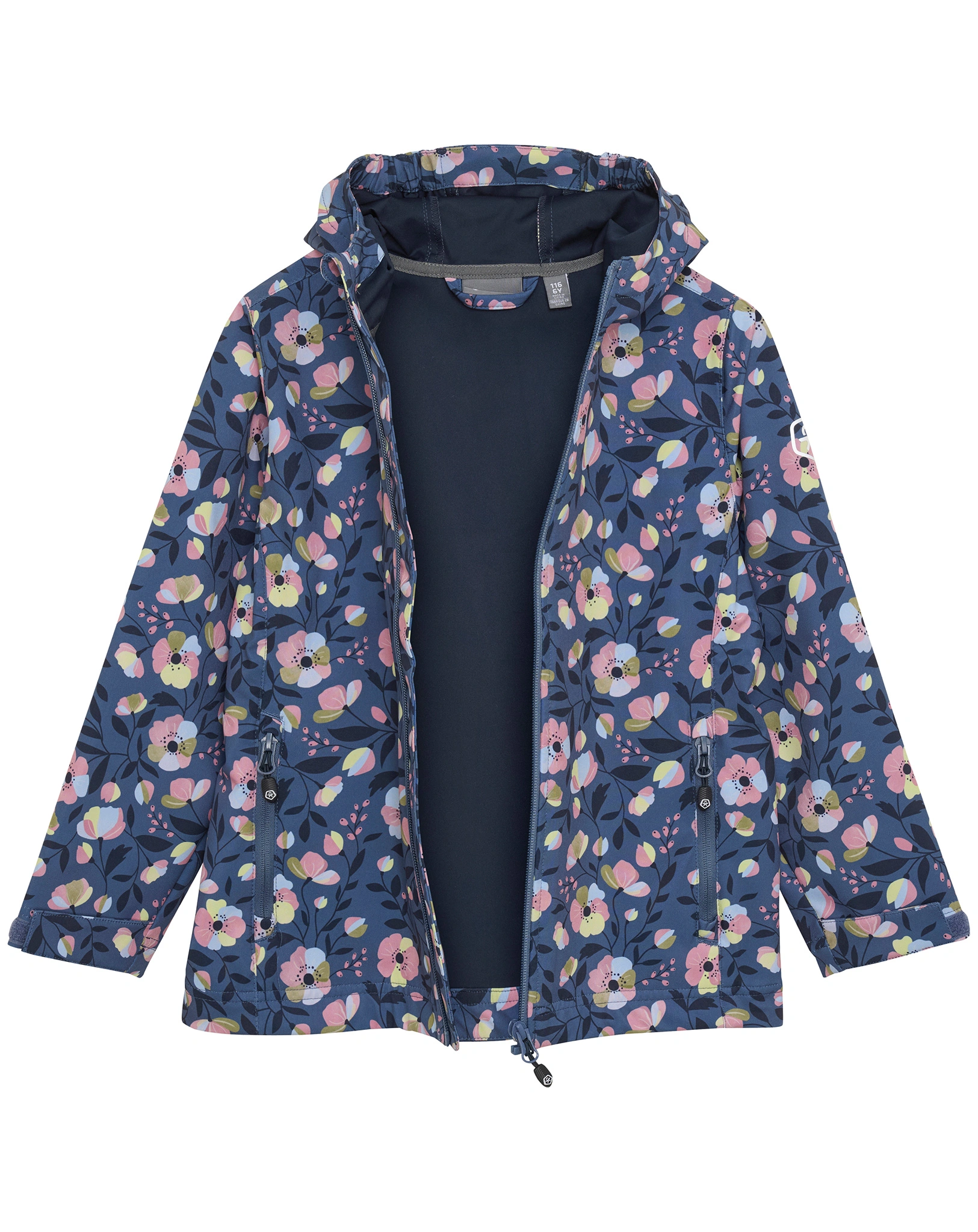 Softshelljacke PASTEL FLOWER in rosa/blau