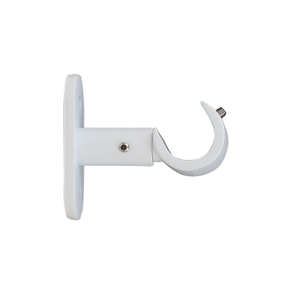Lot de 2 supports ouverts courts blancs D 20mm
