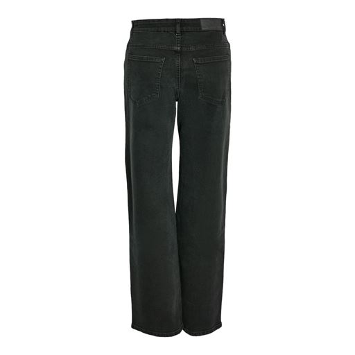 Noisy May Yolanda Wide Jeans, Black Denim, W31/L32