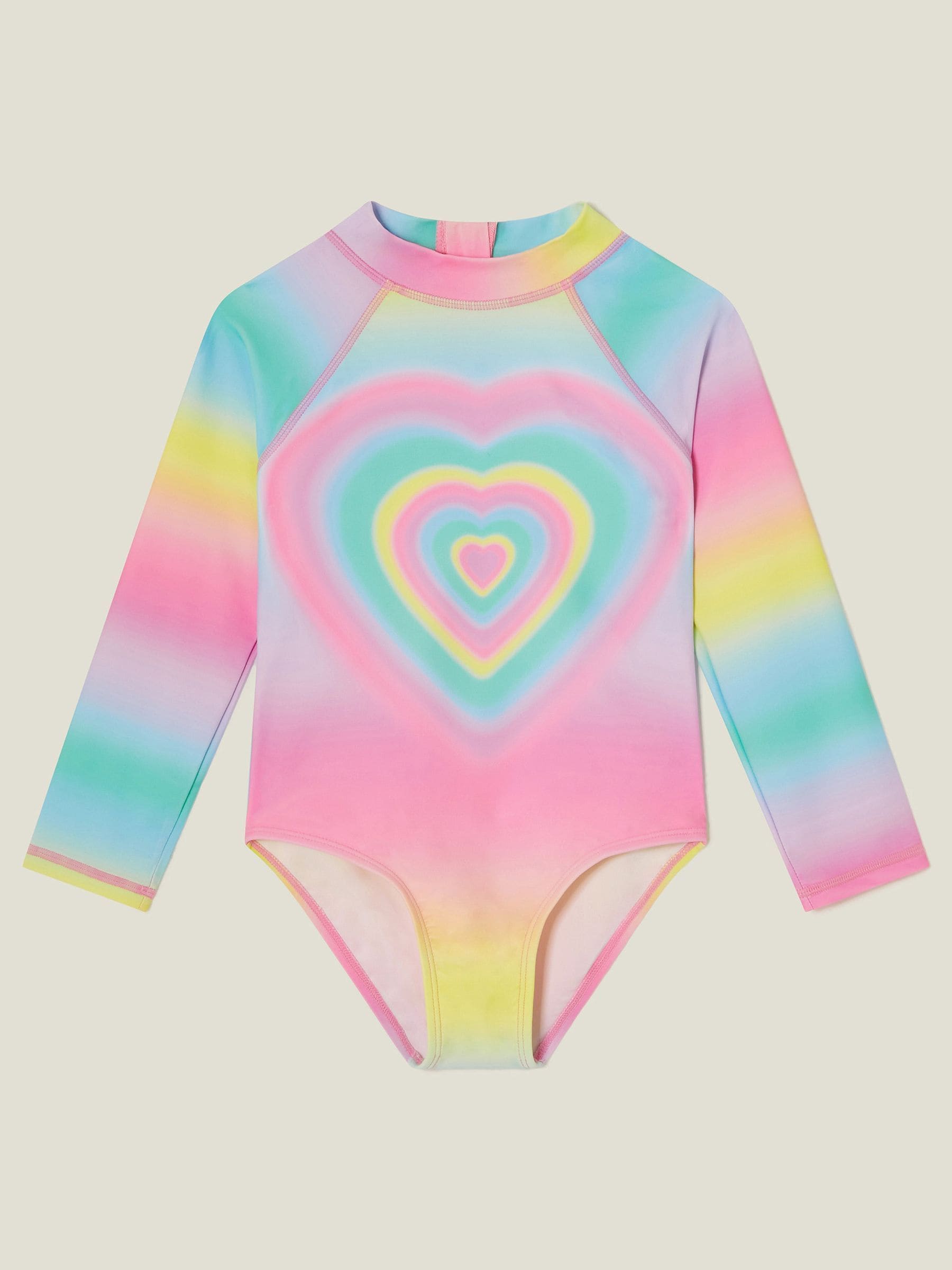 Angels By Accessorize - Badpak met lange mouwen en hartjes voor meisjes