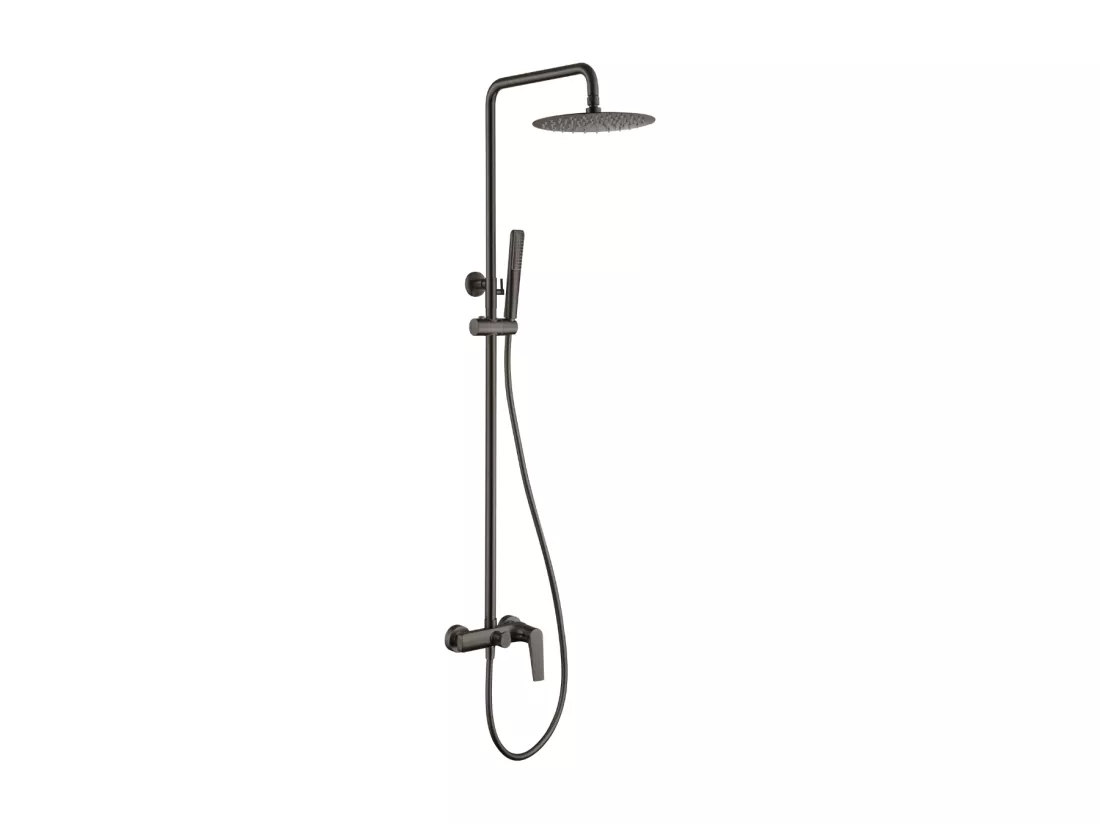 Colonne de Douche anti-calcaire Black Gun Métal DELOS BDD055/BGM