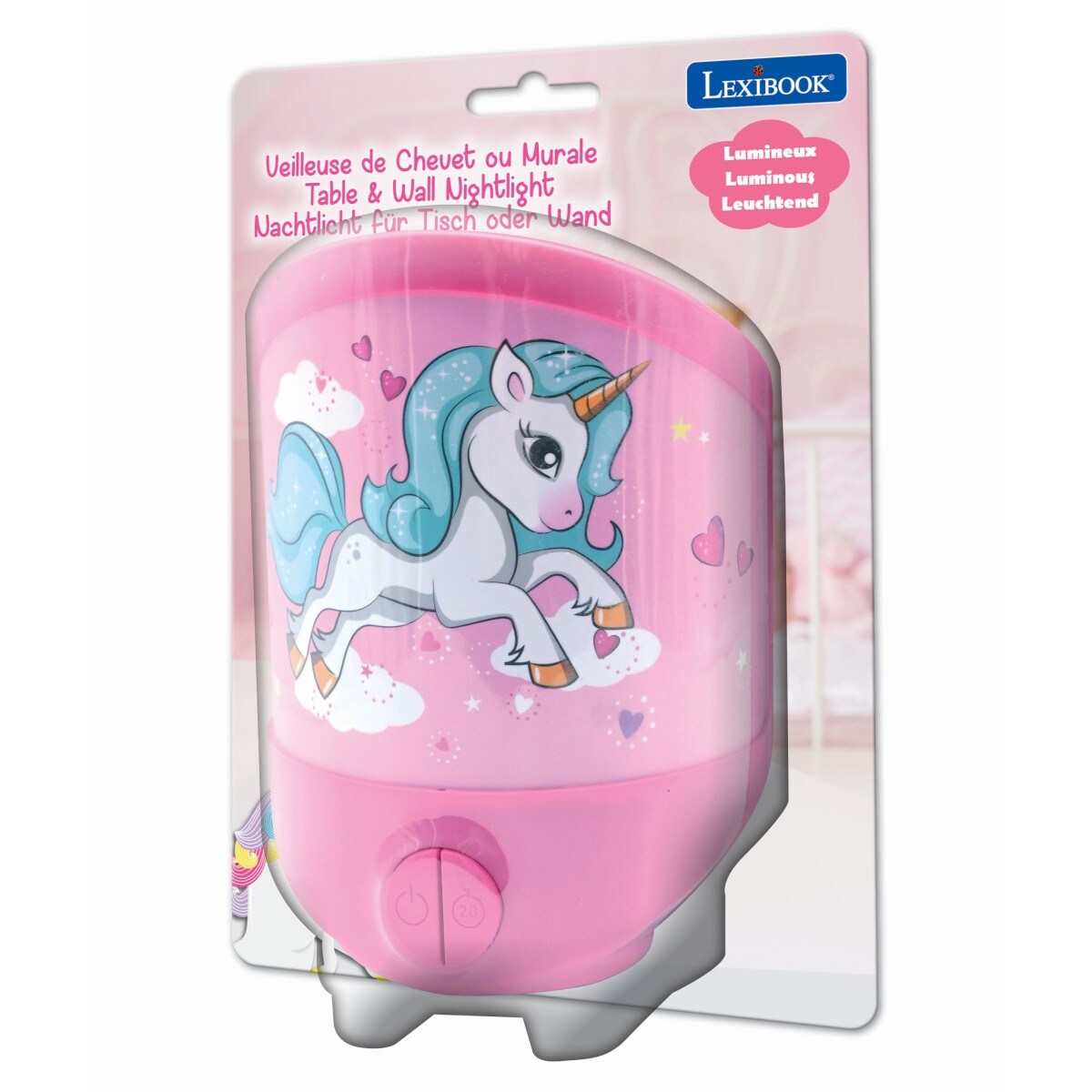Einhorn Wandlicht Tisch-Nachtlicht Lampe mit Timerfunktion