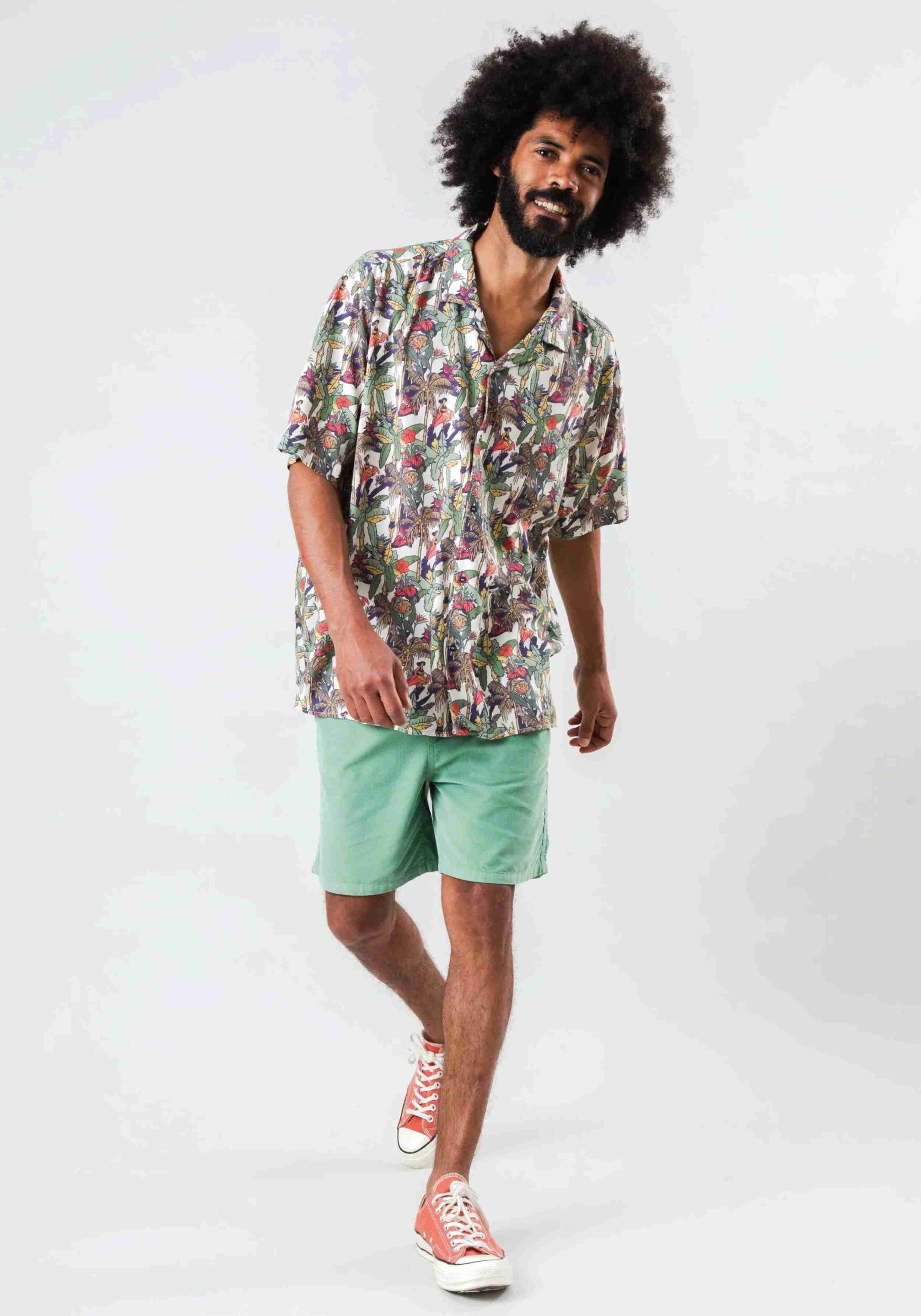 Brava Fabrics Hawaii-Hemd Helios Aloha Shirt Ecru
