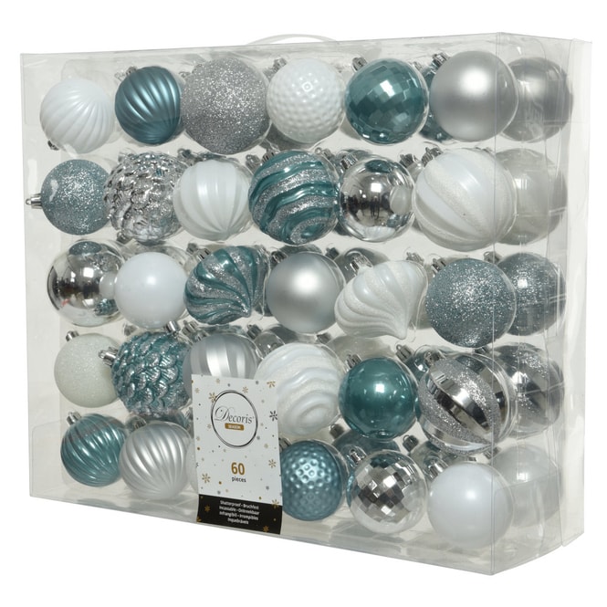 Christbaumkugeln - Winter Joy - Ø = ca. 7 cm - 60 Stück