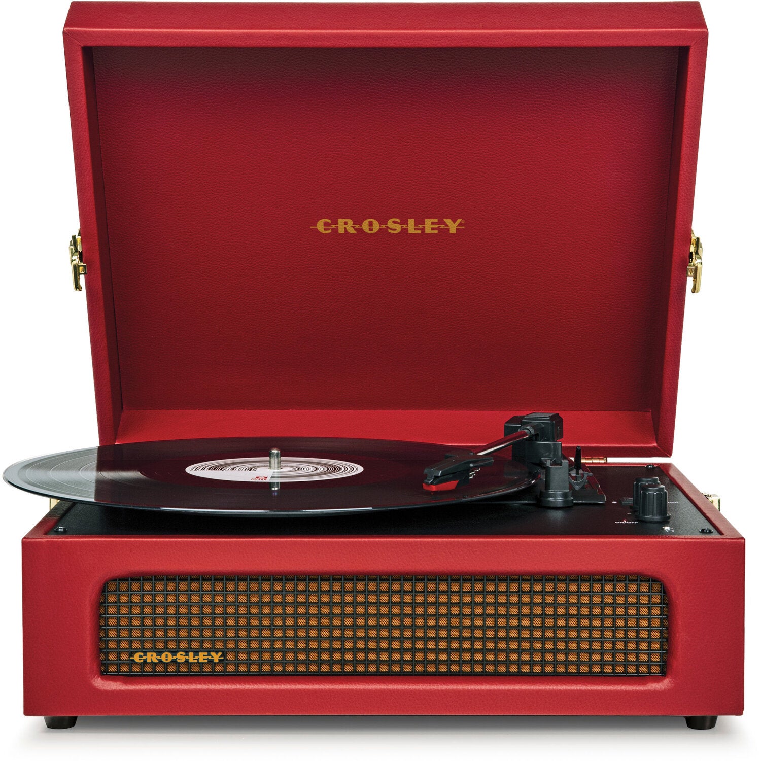 Crosley CR8017B-BUR Voyager Burgundy Red platenspeler met Bluetooth