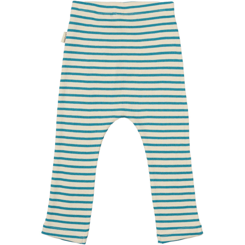 Køb Petit Piao Turquise /Dark Off White Bukser Modal Striped