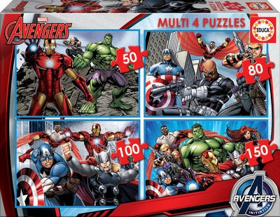 Educa Marvel Avengers Puslespill 4-in-1