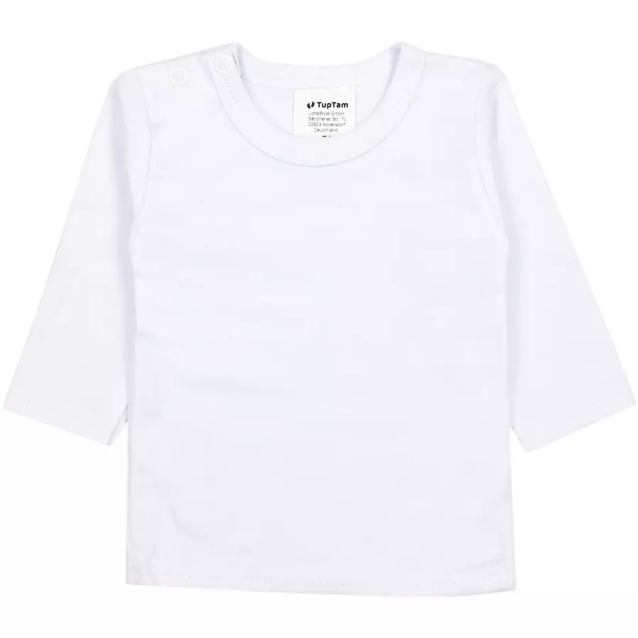 TupTam Baby Jungen Langarmshirt 5er Set weiß
