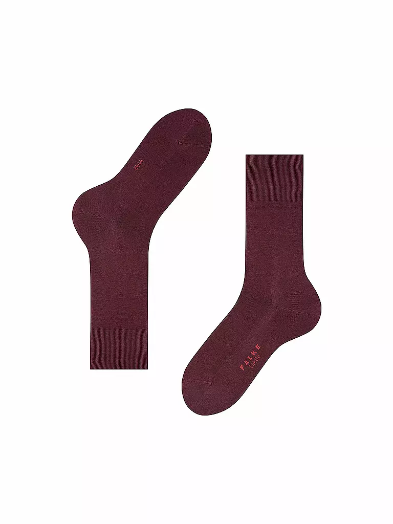 FALKE Socken TIAGO barolo dunkelrot