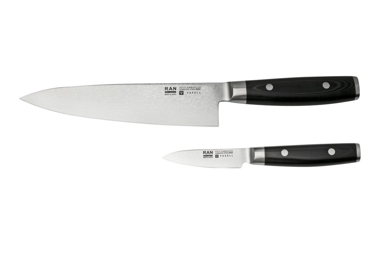Yaxell Ran 36423, 2-delige messenset koksmes 20 cm en schilmes 8 cm