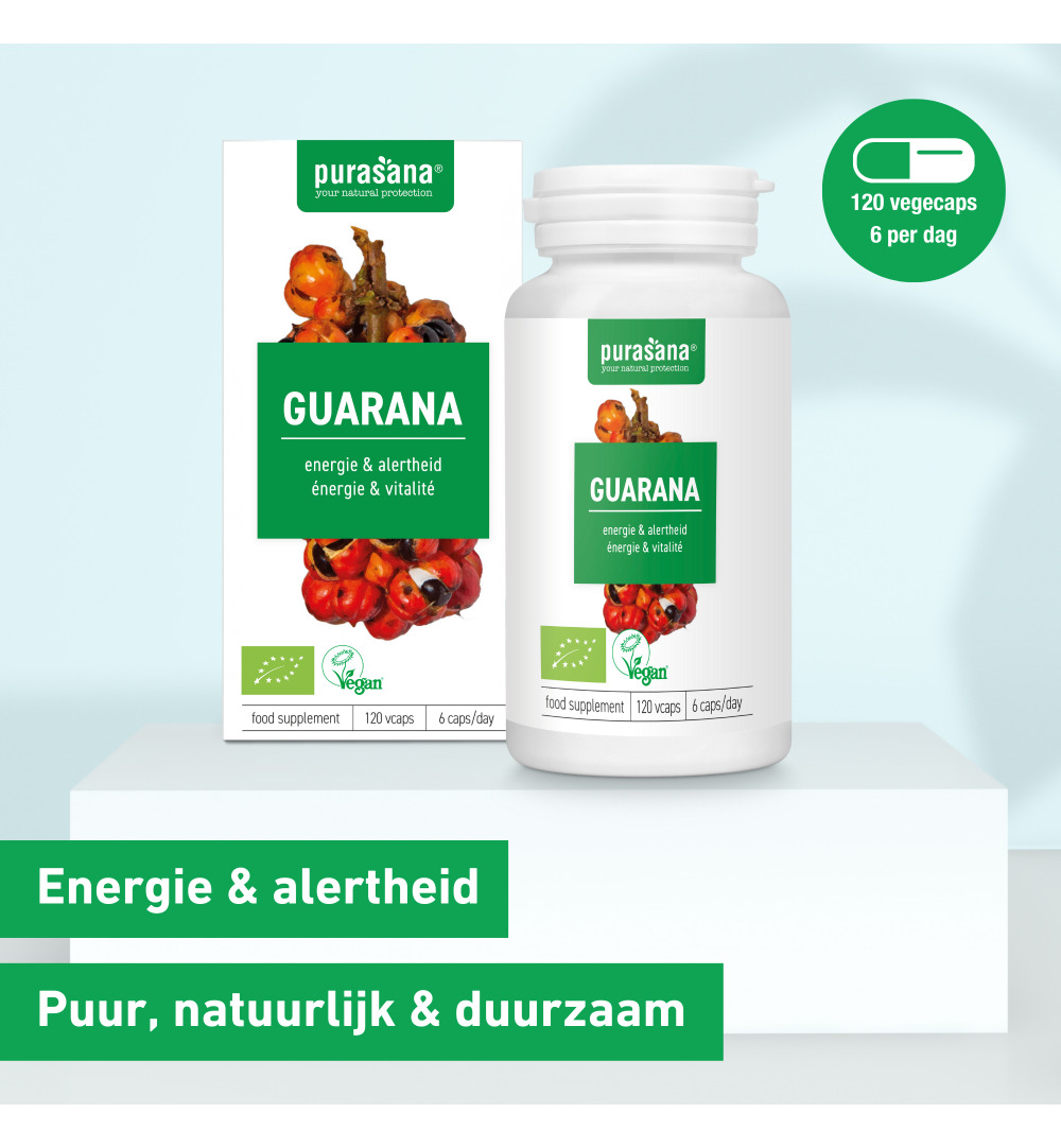 Purasana Guarana Vegan Bio (120 vega capsules)