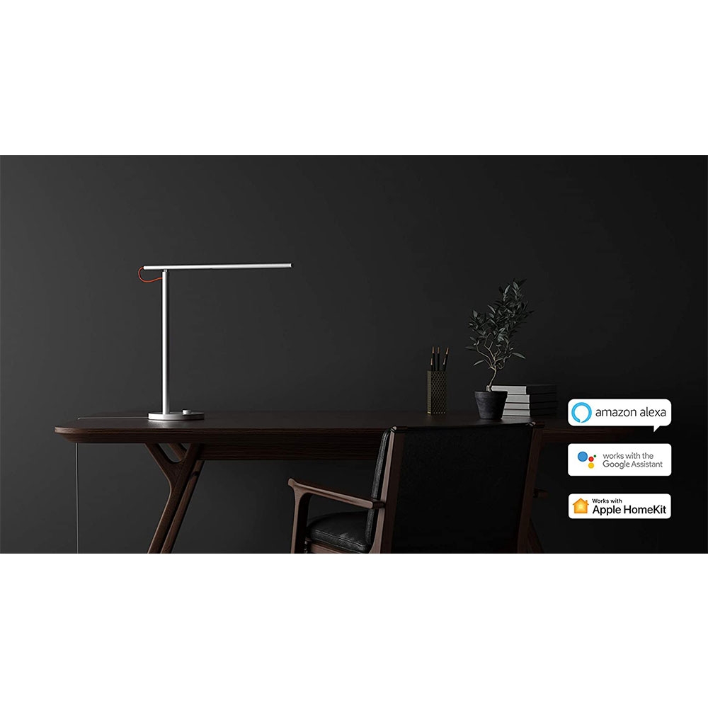 Mi Smart LED Tischlampe 1S (40 cm) Dimmbare Leselampe   App Steuerung iOS/Android (Apple Home Kit / Alexa / Google Assistant) - Weiss