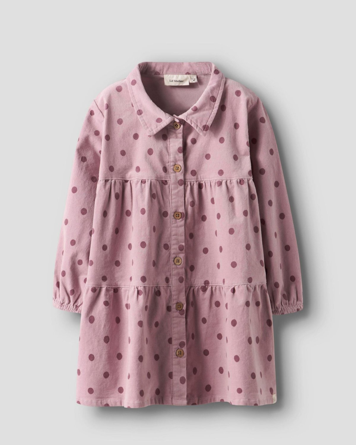 Kjole Barn M/ Volanger – Øko Cordfløyel | NMFSOMBA LOOSE CORD DRESS