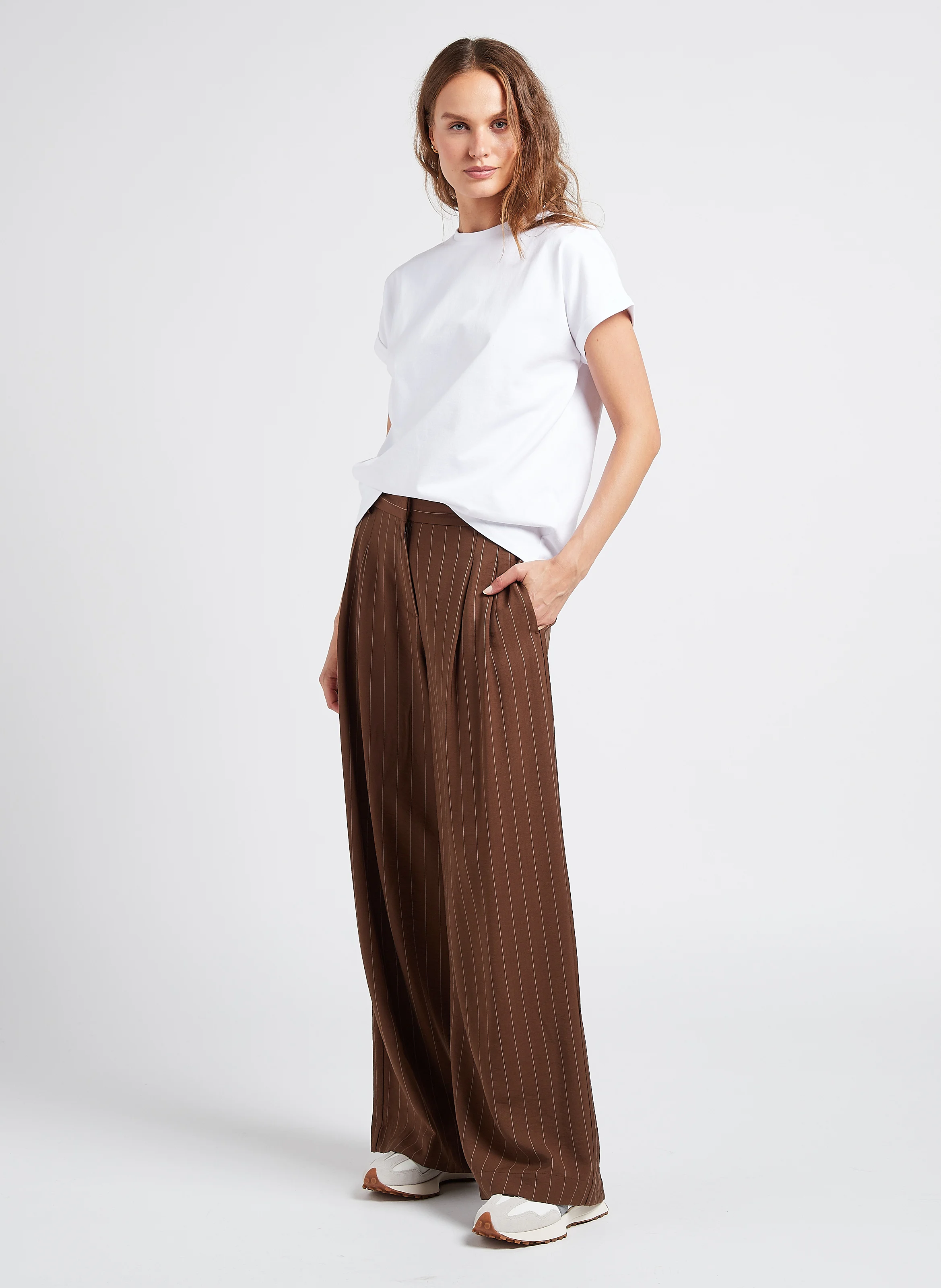 Tee-shirt col rond en coton bio | Blanc